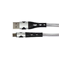 Кабель Hoco U105 USB Micro USB 2.4А 1.2 m Стальной TN, код: 7676230