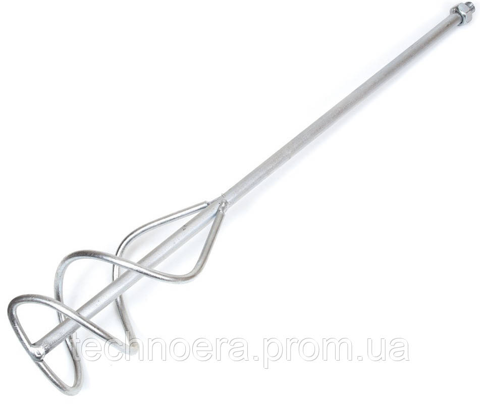 Купить Миксер для растворов Polax, 120 мм резьба с гайкой М14 100-300 ...