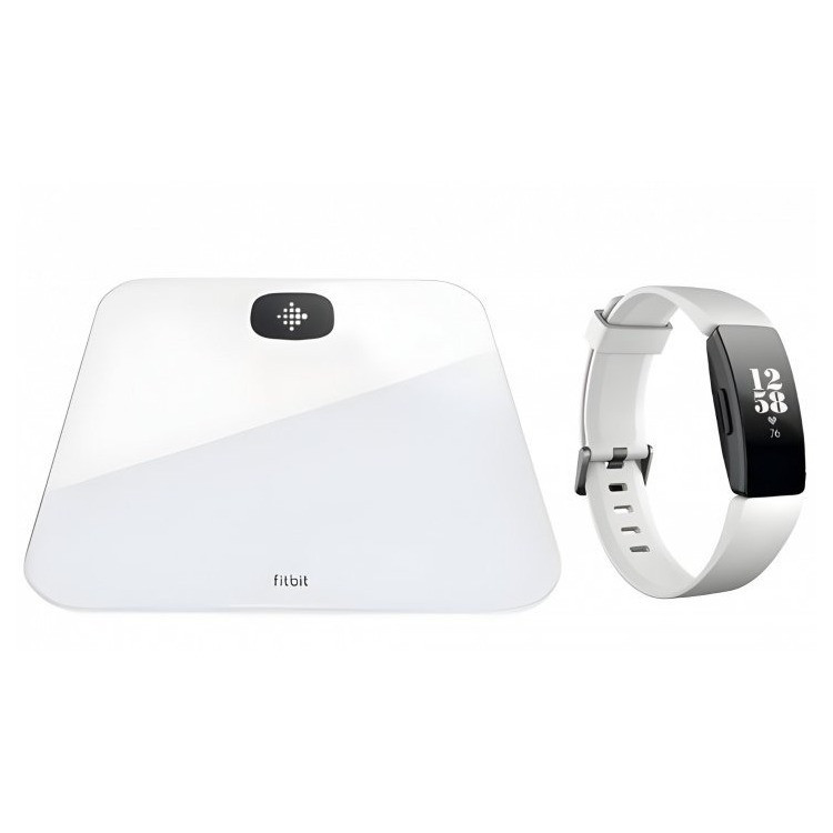 Напольные весы Fitbit Aria Air + смарт часы Inspire HR Square White SK, код: 8037956 - фото 4 - id-p1964135634
