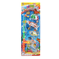 Магнитная рыбалка ToyCloud удочка, 5 рыбок 555-50