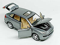 Машинка "Автопром" 1:24 Porche cayenne S 19см свет, звук 68241B