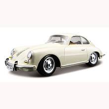 Автомодель - PORSCHE 356B (1961) (асорті слонова кістка, червоний, 1:24)