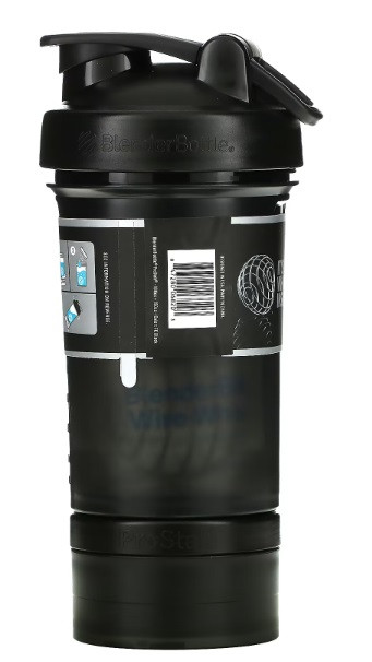 Шейкер спортивний BlenderBottle ProStak 22oz/650ml з 2-ма контейнерами Black (Original) PS 22oz Black/Black DS - фото 3 - id-p1964225813