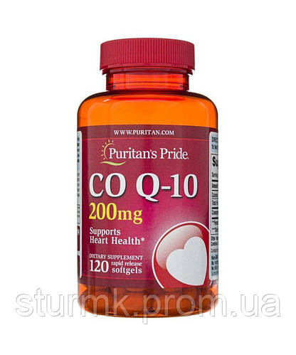 Купить Коэнзим Q10 CО Q-10 Puritan's Pride 200 мг 120 гелевых капсул ...
