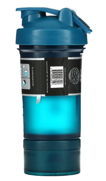 Шейкер спортивний BlenderBottle ProStak 22oz/650ml з 2-ма контейнерами Navy (Original) PS 22oz Navy DS - фото 8 - id-p1964225819