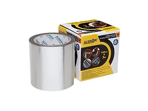 Бутилкаучукова фольгована герметизувальна стрічка Аленор BF — 100 мм*3 м (сіра)