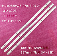 LED подсветка Mystery, BBK 32 HL-00320A28-0701S-04 180.DT0-321800-2H(аналог ZDCX32D07-ZC14FG-05)