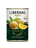 Оливки зеленые фаршированные лимоном БЕЗ ГЛЮТЕНА Bernal Aceitunas rellenas de limon 292/120г Испания