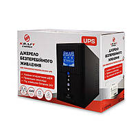 Комплект резервного живлення Kraft PSW2000VA/1600W(LCD)24V UPS + гелева батарея 1905 Вт*г, фото 5