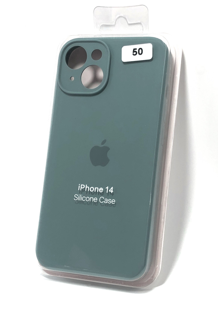 Чохол для телефону iPhone 14 Silicone Case original FULL Camera №50 charcoal grey (4you)
