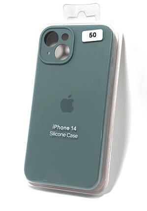 Чохол силіконовий для телефону iPhone 14 Silicone Case Orig FULL Camera №50 charcoal grey 4you, фото 1