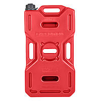 Плоская канистра 10 литров для бензина или воды (Красная)