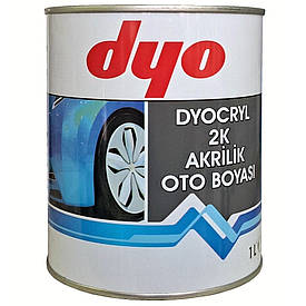 Акрилова автоемаль без затверджувача колір Toyota 040 білий Dyo 2K Acryl 1л