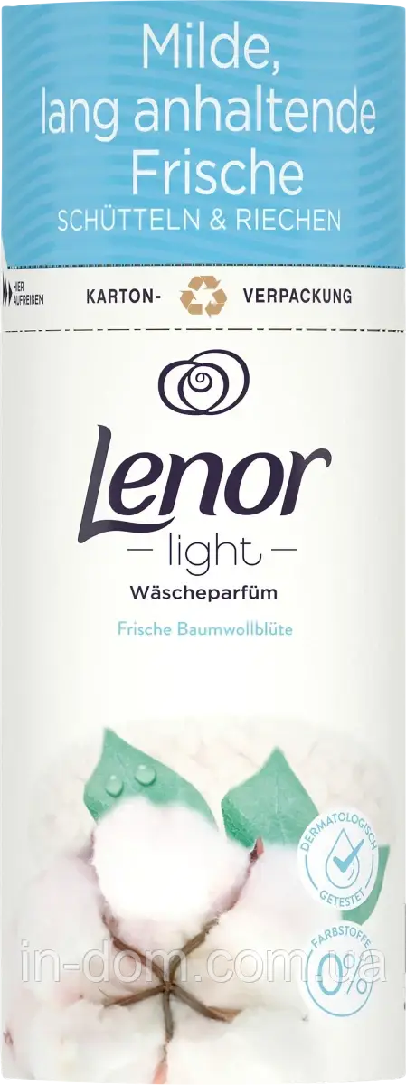 Lenor Wäscheparfüm Frische Baumwollblüte Кондиционер парфюм для белья в гранулах Цветок хлопка 160 г - фото 2 - id-p1963109372