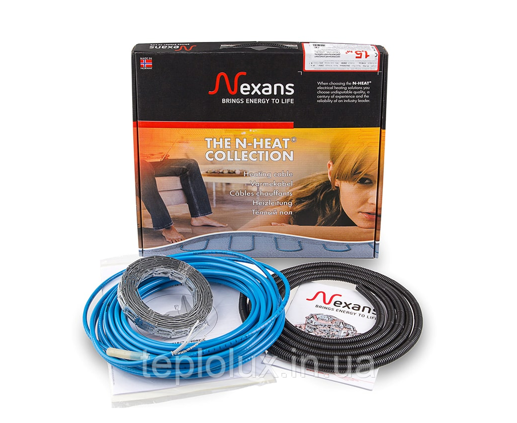 Двожильний нагрівальний кабель Nexans TXLP/2R 840/17 (5,0-6,2)