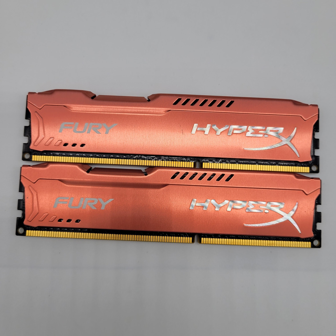 Пара оперативної пам'яті Kingston HyperX Fury DDR3 8Gb (4Gb+4Gb) 1600MHz 12800U 1R8 CL10 (HX316C10FRK2/8) Б/В