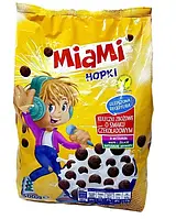 Шоколадні пластівці сухий сніданок Hopki MIAMI, 500 г, Польща, холки, кульки шоколадні швидкого приготування