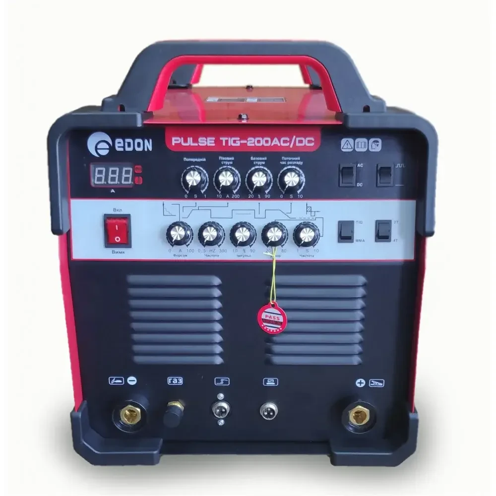Апарат аргонодугового зварювання Edon PULSETIG 200AC/DC TIG/MMA 200А Імпульсний режим AC/DC Китай, фото 1