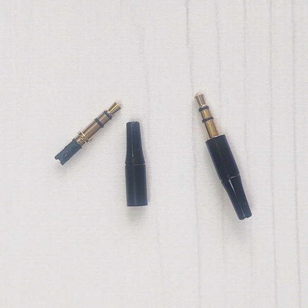 Штекер конектор під паяння FreeEnd — 3.5 мм TRS 3Pin Black (2 шт.)