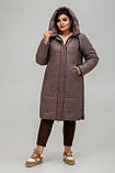 Стильне жіноче тепле пальто Мюнхен лід, розмір 50,60, фото 10
