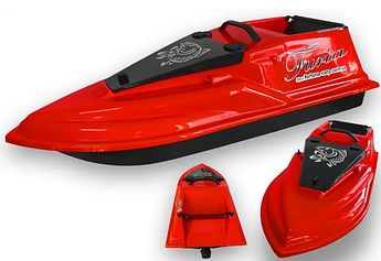 Прикормочний кораблик Фурія Шторм з GPS автопілотом  (V3_9+1) Червоний