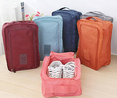 Дорожній органайзер сумка-чохол для взуття, у зал або на пляж. Синій