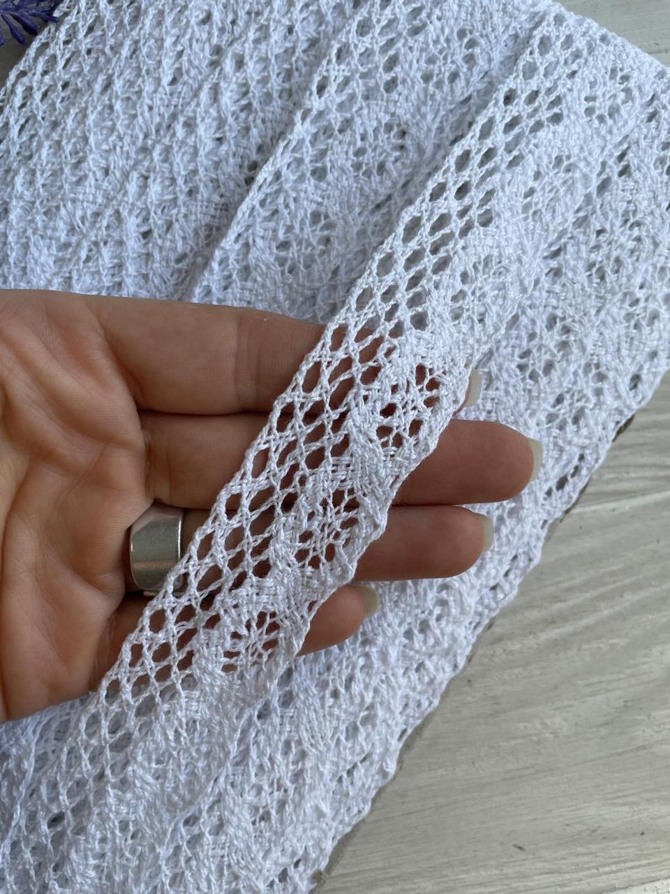 Мереживо в'язане " Marill К050 " біле рулон 15 ярдів