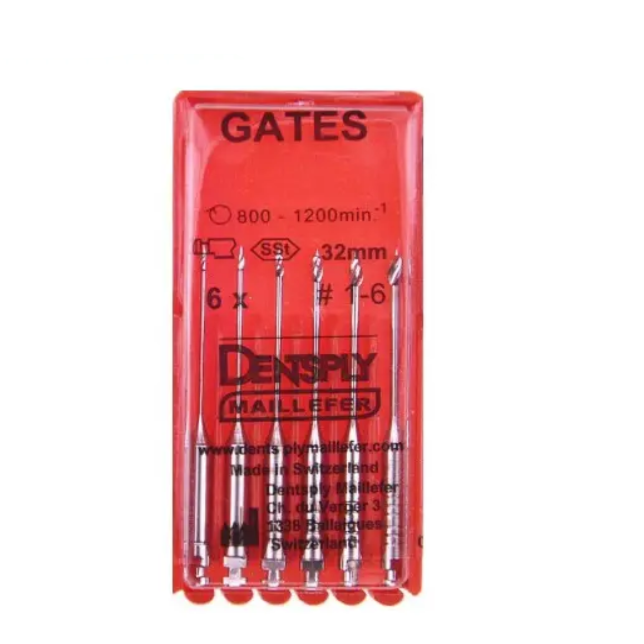 Gates Drills maillefer/Гейтс дрилі Майліферв №6 32 мм 6 шт