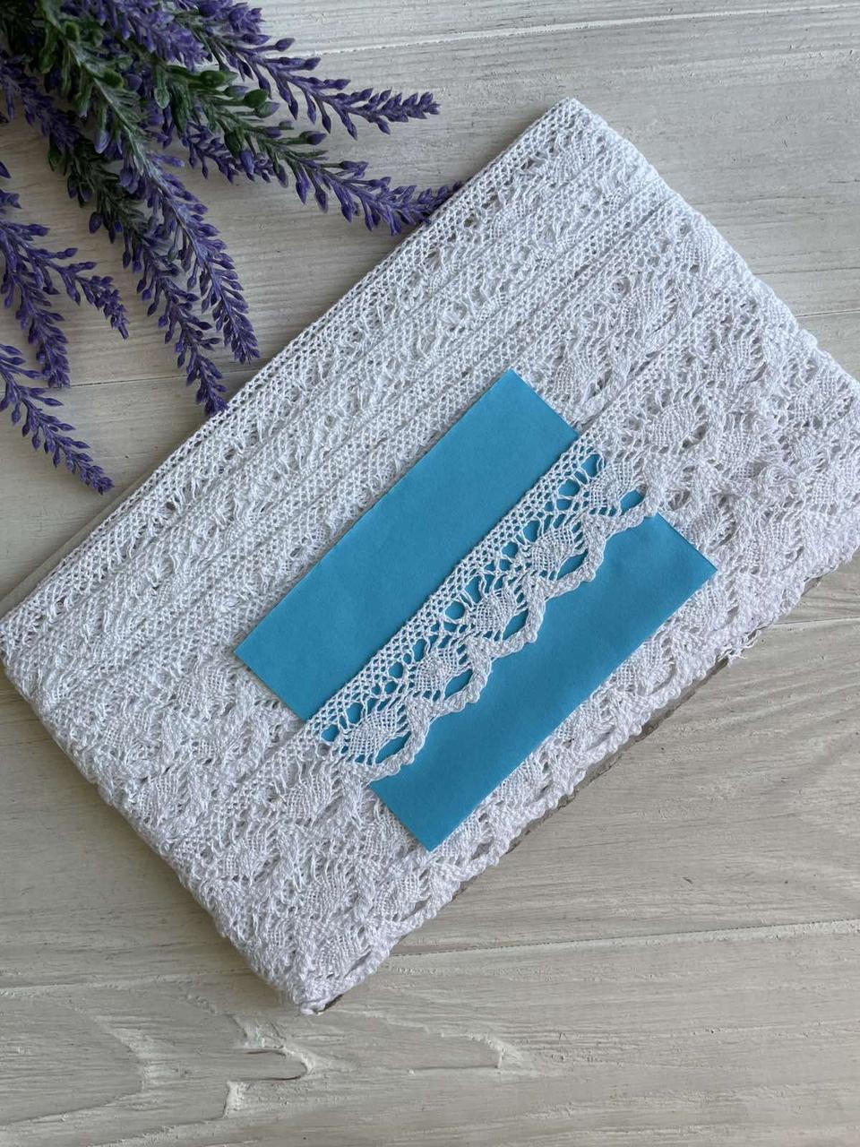 Мереживо в'язане " Marill 3419 " біле рулон 15 ярдів, фото 1