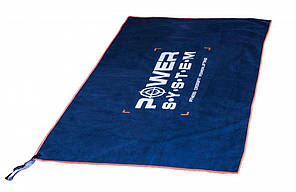 Рушник для фітнесу та спорту Power System PS-7005 темно-синій 100*50см