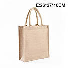 Сумки із джуту ламінованого з логотипом, фото 2