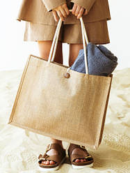 Сумки із джуту ламінованого з логотипом