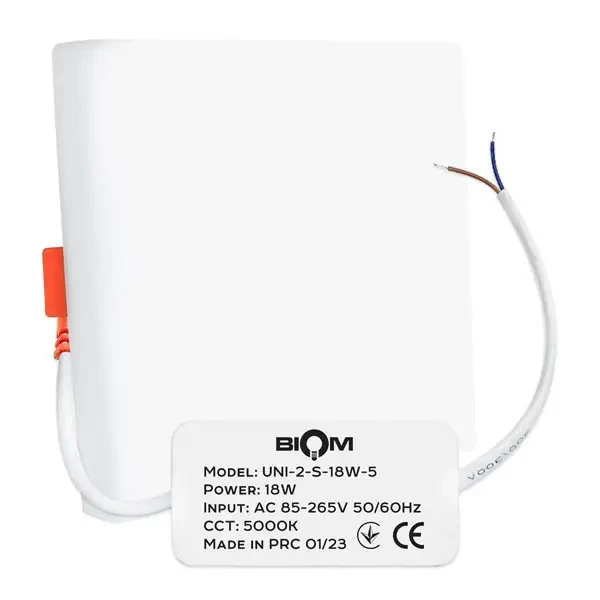 LED світильник врізний квадратний 18W Biom UNI-2-S18W-5 5000К