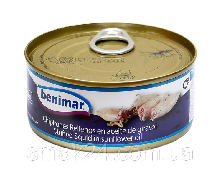 Кальмар у соняшниковій олії Benimar Chipirones Rellenos 148г Іспанія