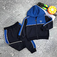 Детский спортивный костюм N-165 Сине-Жёлтый, Унисекс, Весна Осень, 85