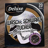 Deluxe Wasche schwarz tucher Black Чарівні серветки для прання чорних речей для збереження кольору 20 шт.