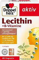 Doppelherz Lecithin + B-Vitamine Kapseln 40 St. Пищевая добавка с лецитином, витаминами группы В и Е 40 шт.