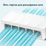 Комутатор TP-LINK LS1005 с 5 портами 100 Мбит/с, фото 5