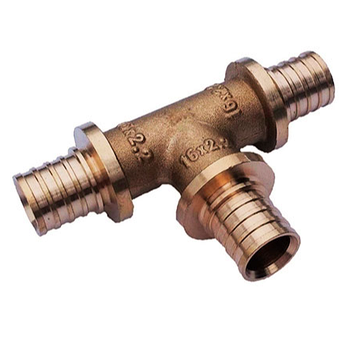 Трійник рівносторонній d20мм Golan латунь