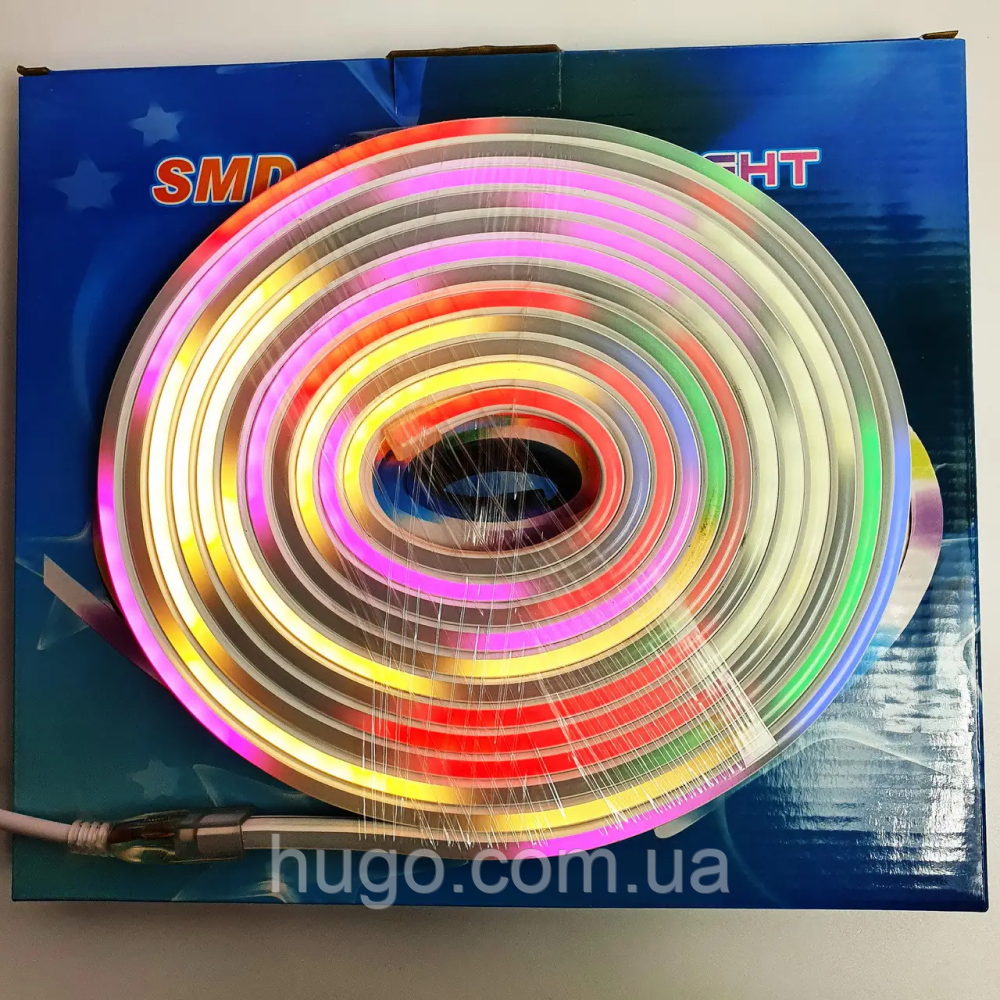 Неоновая лента 5м, LED NEON multi with function, 12V-220V / Силиконовая разноцветная подсветка / LED лента - фото 5 - id-p1964482088