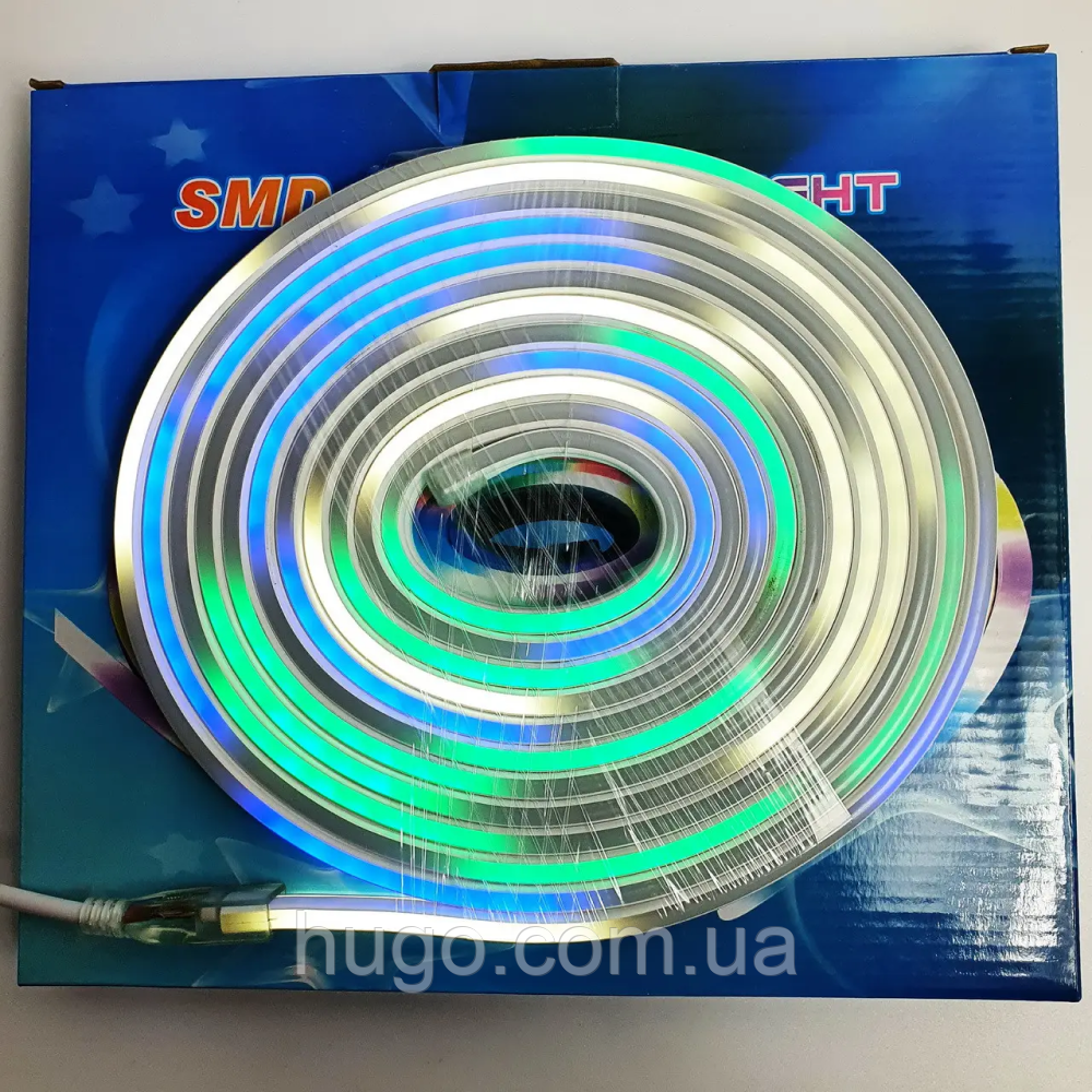 Неоновая лента 5м, LED NEON multi with function, 12V-220V / Силиконовая разноцветная подсветка / LED лента - фото 6 - id-p1964482088