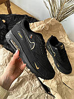 Кроссовки мужские Nike Air Max 90 Black Gold черные с желтым