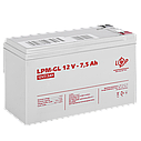 Акумулятор гелевий LPM-GL 12V - 7.5 Ah, фото 2