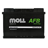 Автомобильный аккумулятор MOLL AFB start/stop 76Ah 760A R+ (L3)