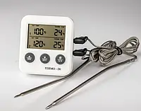 Термометр із виносним щупом TERMO - 2K двоканальний на 2 виносні щупи