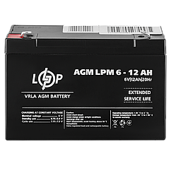 Акумулятор AGM LPM 6V - 12 Ah