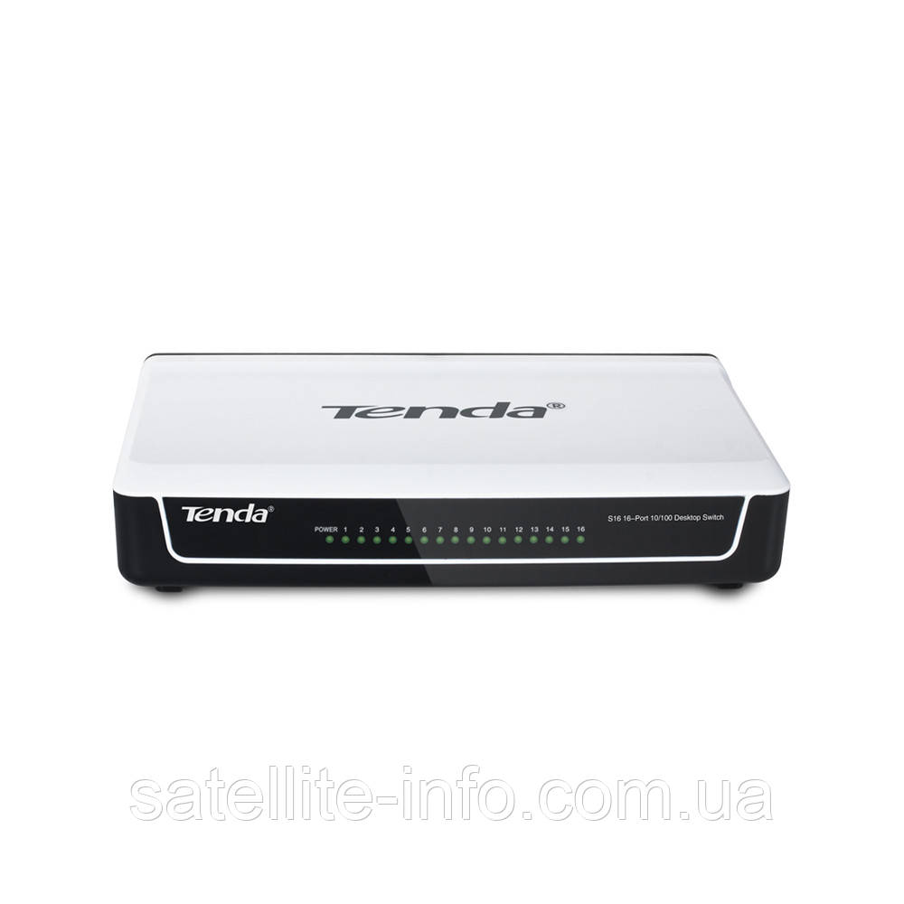 Tenda S16 16-портовий комутатор 10/100Мбіт/с