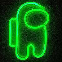 Ночной светильник Neon Amazing  — Ночник Among Us Green ⁷