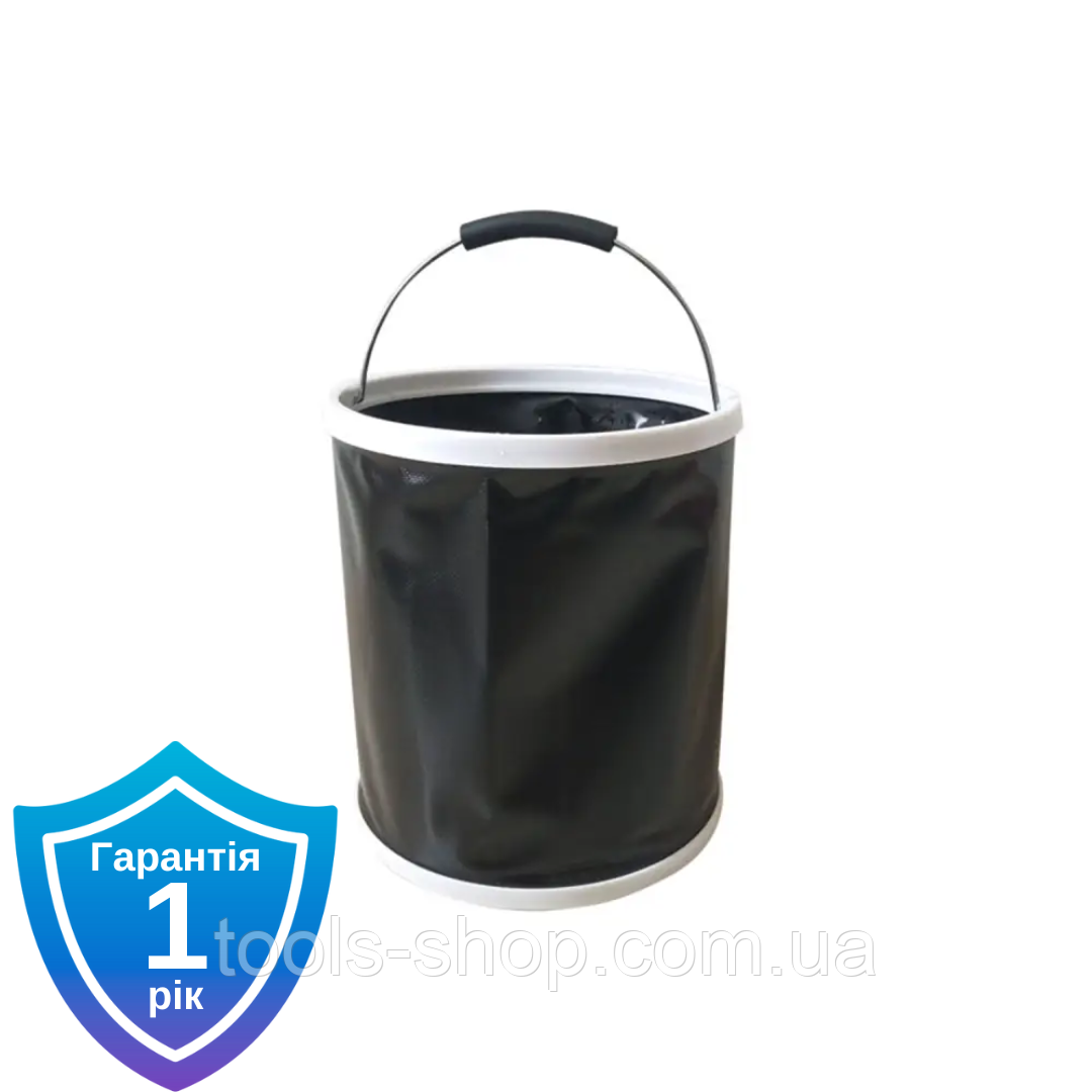 Відро-трансформер Bass Polska 8130 силіконове складане на 10 л, фото 1