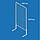 Стійка торгівельна на ніжках 1950х900 мм, осередок 50х50 мм, рамка 20х20мм, D2,5 мм, фото 2